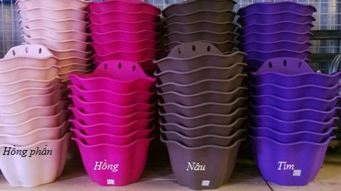 Chậu nhựa lục giác ốp tường BL04 - Ảnh 1